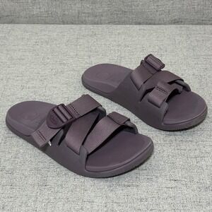 Chaco Slides Women 7 Purple Adjustable Strap Comfort Footwear